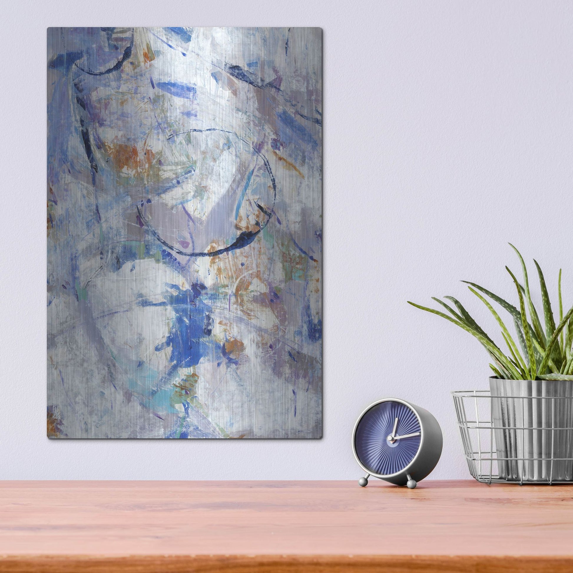 Luxe Metal Art 'Bounce I' by Tim O'Toole, Metal Wall Art,12x16