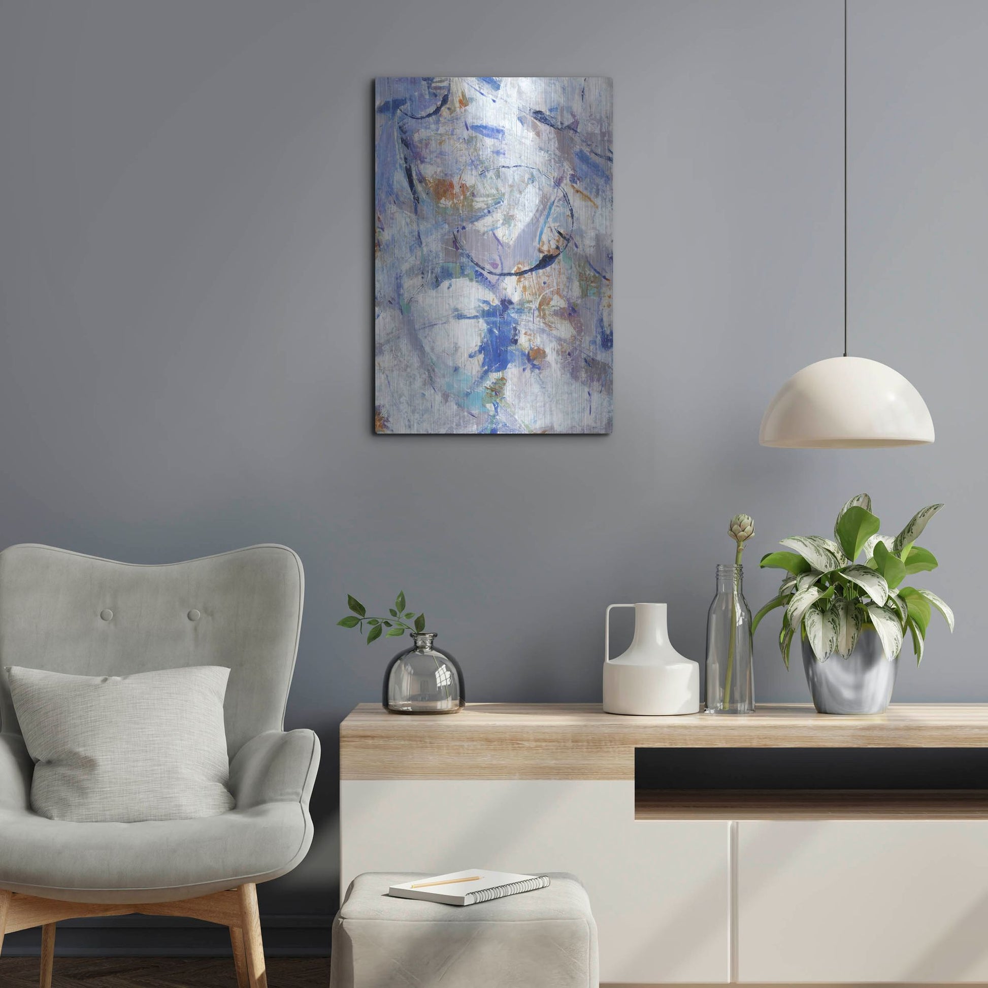 Luxe Metal Art 'Bounce I' by Tim O'Toole, Metal Wall Art,16x24