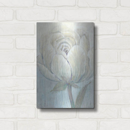 Luxe Metal Art 'English Rose I' by Tim O'Toole, Metal Wall Art,12x16