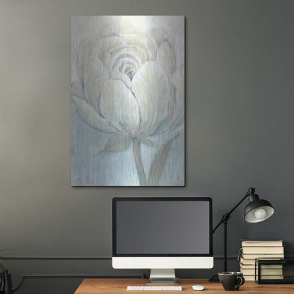 Luxe Metal Art 'English Rose I' by Tim O'Toole, Metal Wall Art,24x36