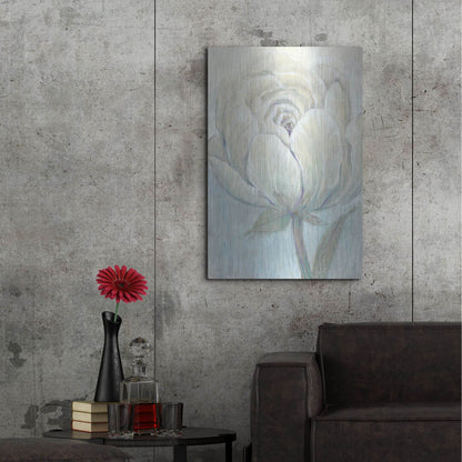 Luxe Metal Art 'English Rose I' by Tim O'Toole, Metal Wall Art,24x36