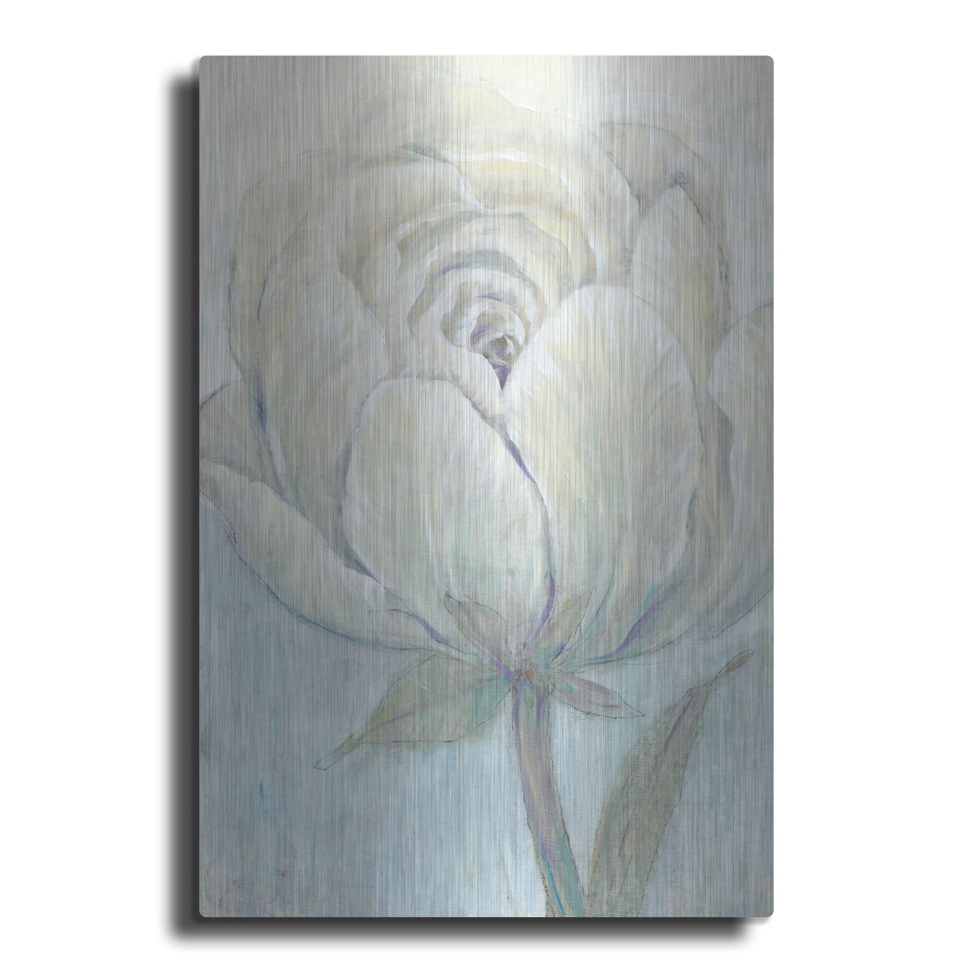 Luxe Metal Art 'English Rose I' by Tim O'Toole, Metal Wall Art