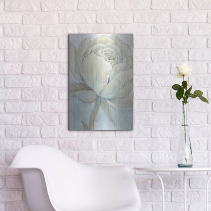 Luxe Metal Art 'English Rose II' by Tim O'Toole, Metal Wall Art,16x24