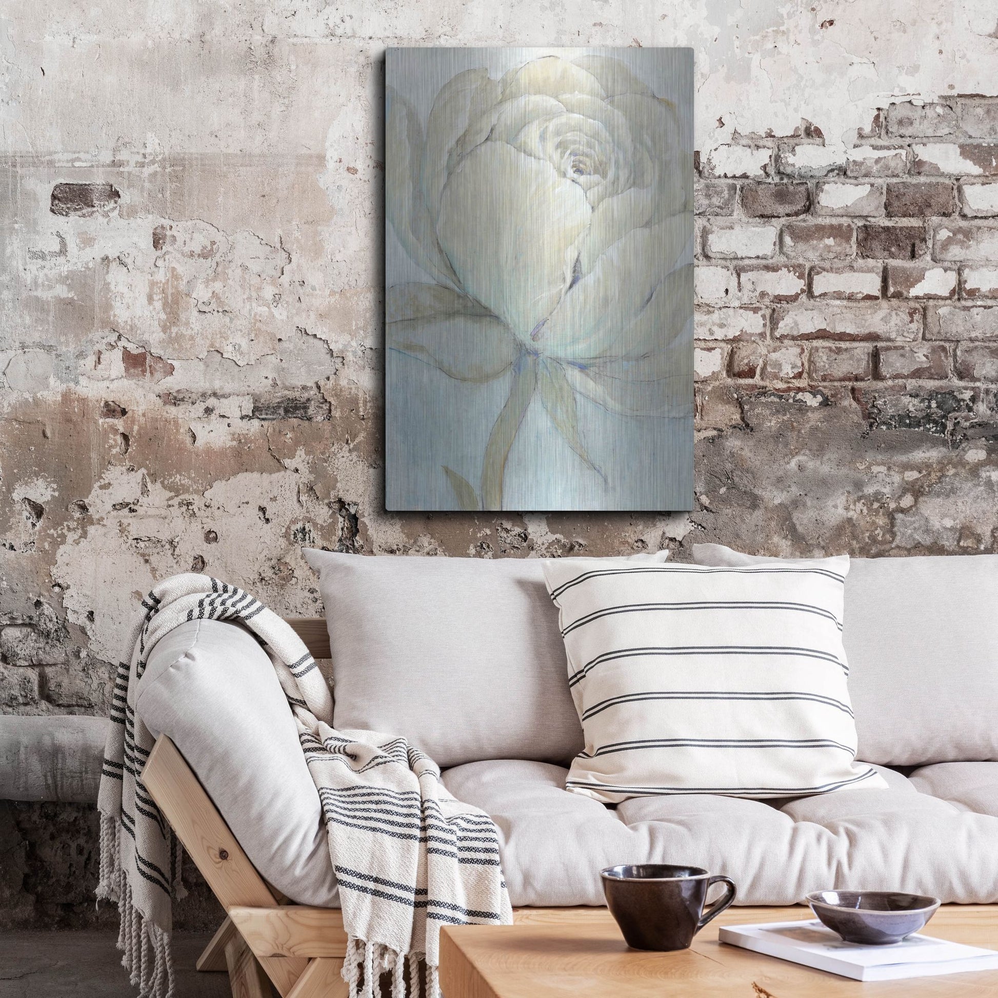 Luxe Metal Art 'English Rose II' by Tim O'Toole, Metal Wall Art,24x36