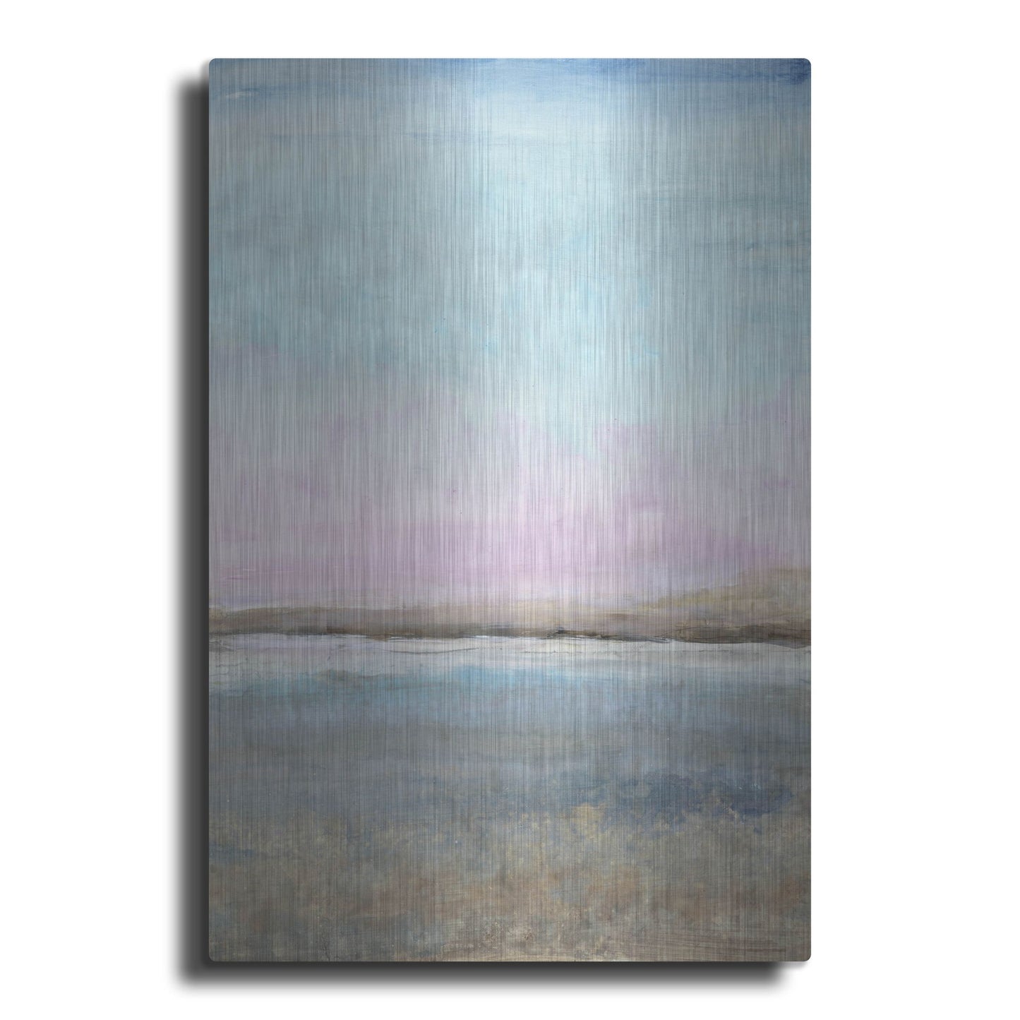 Luxe Metal Art 'Pink Horizon II' by Tim O'Toole, Metal Wall Art