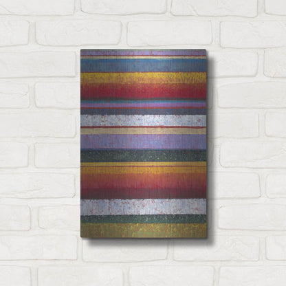 Luxe Metal Art 'Tulip Fields I' by Tim O'Toole, Metal Wall Art,12x16