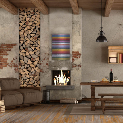 Luxe Metal Art 'Tulip Fields I' by Tim O'Toole, Metal Wall Art,24x36