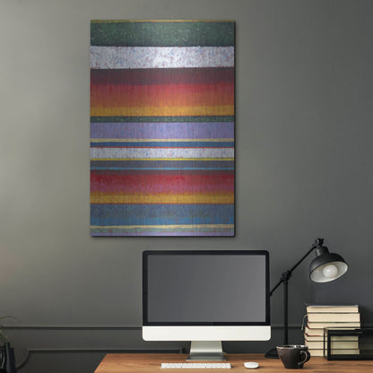 Luxe Metal Art 'Tulip Fields II' by Tim O'Toole, Metal Wall Art,24x36