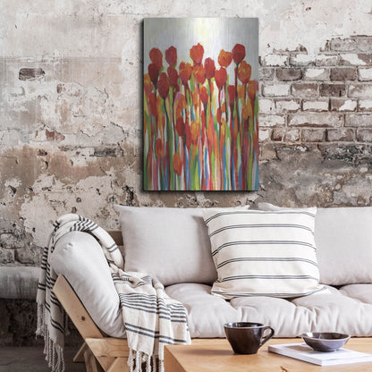 Luxe Metal Art 'Bursting with Color II' by Tim O'Toole, Metal Wall Art,24x36