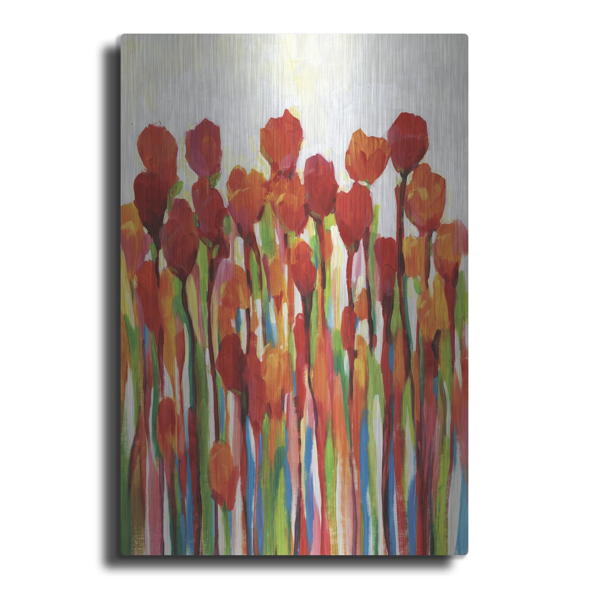 Luxe Metal Art 'Bursting with Color II' by Tim O'Toole, Metal Wall Art