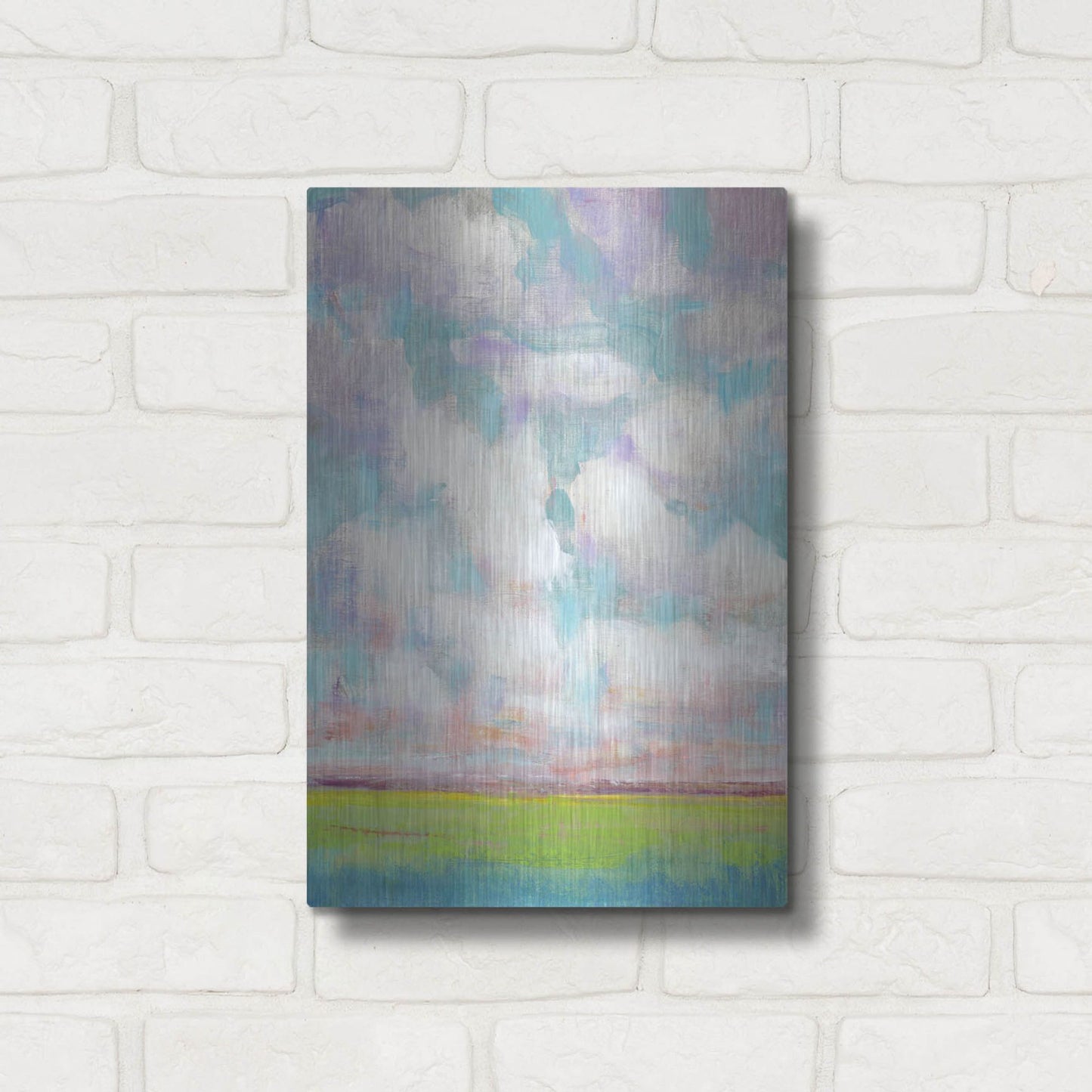 Luxe Metal Art 'Clouds in Motion I' by Tim O'Toole, Metal Wall Art,12x16