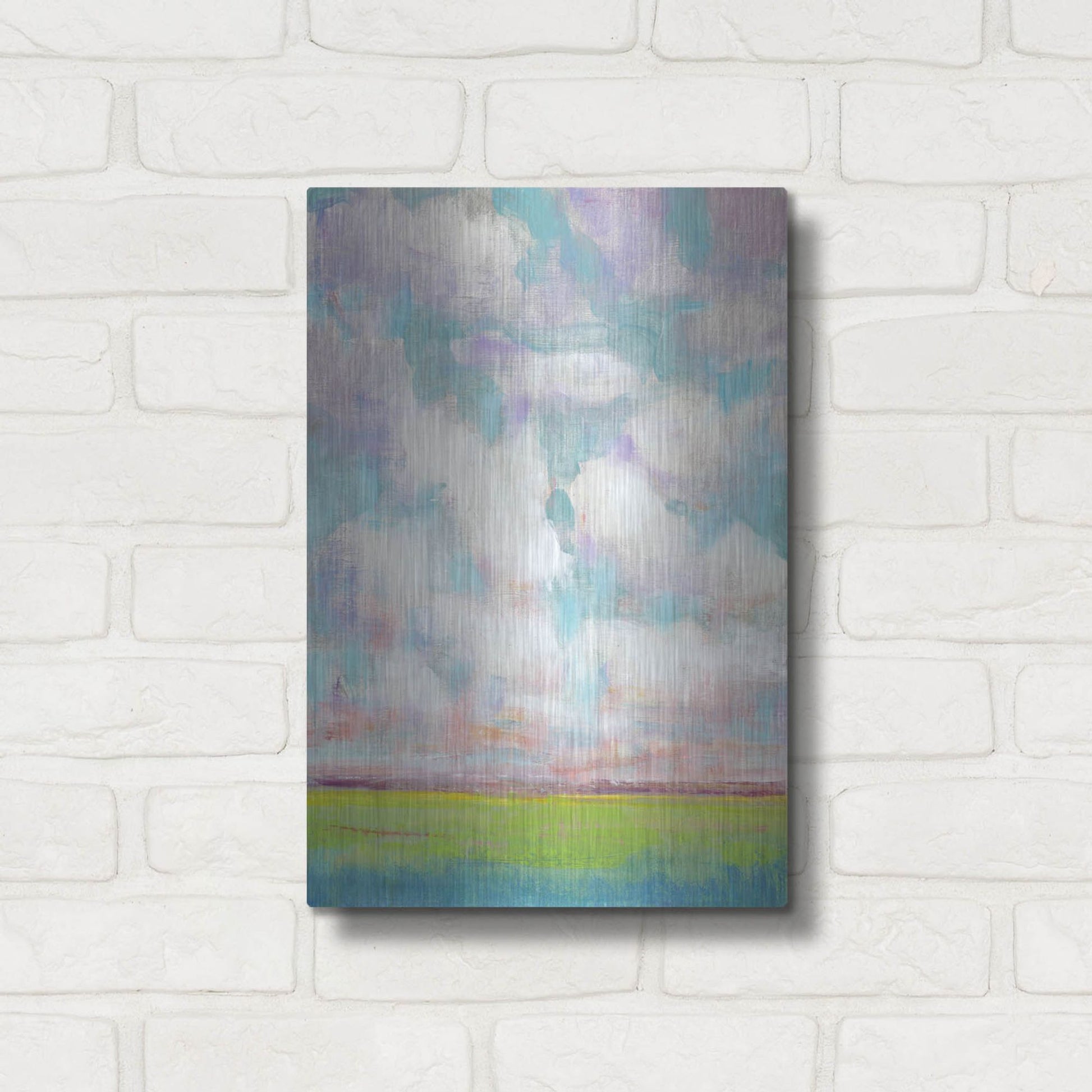 Luxe Metal Art 'Clouds in Motion I' by Tim O'Toole, Metal Wall Art,12x16