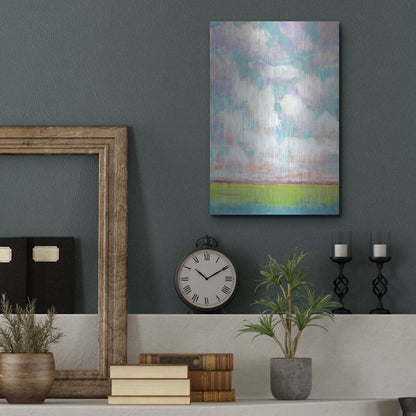 Luxe Metal Art 'Clouds in Motion I' by Tim O'Toole, Metal Wall Art,12x16