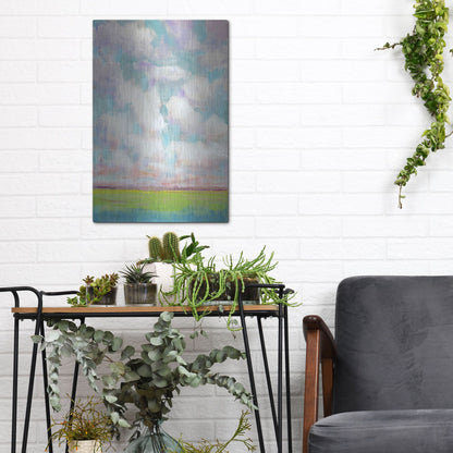 Luxe Metal Art 'Clouds in Motion I' by Tim O'Toole, Metal Wall Art,12x16