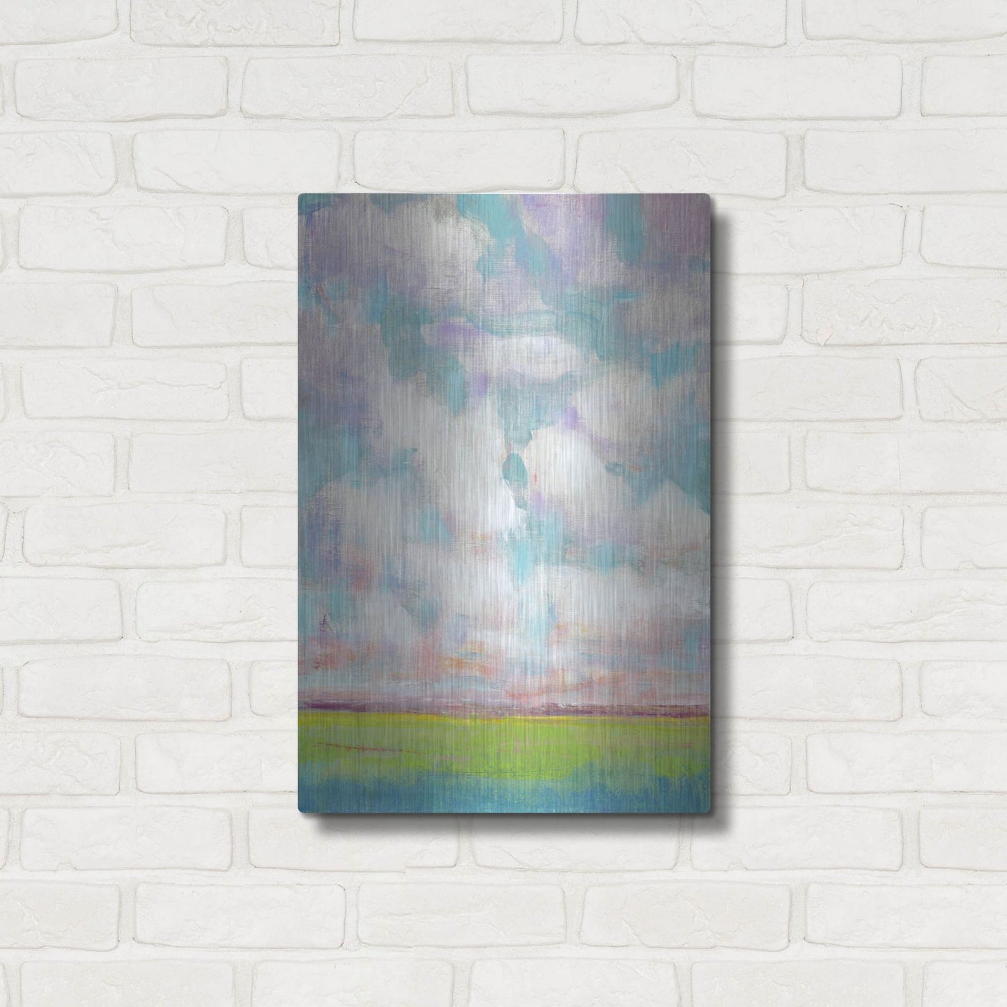 Luxe Metal Art 'Clouds in Motion I' by Tim O'Toole, Metal Wall Art,16x24