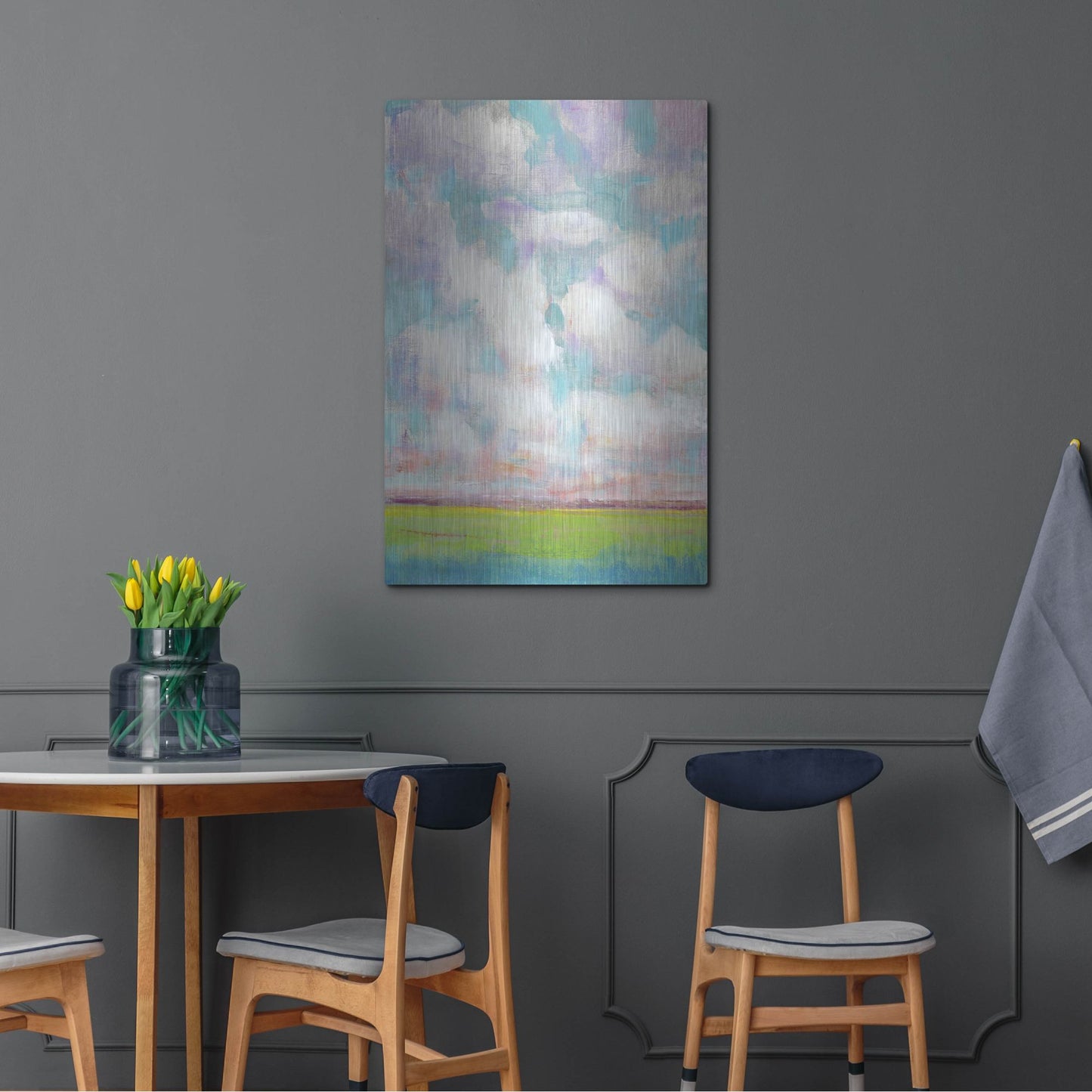 Luxe Metal Art 'Clouds in Motion I' by Tim O'Toole, Metal Wall Art,24x36