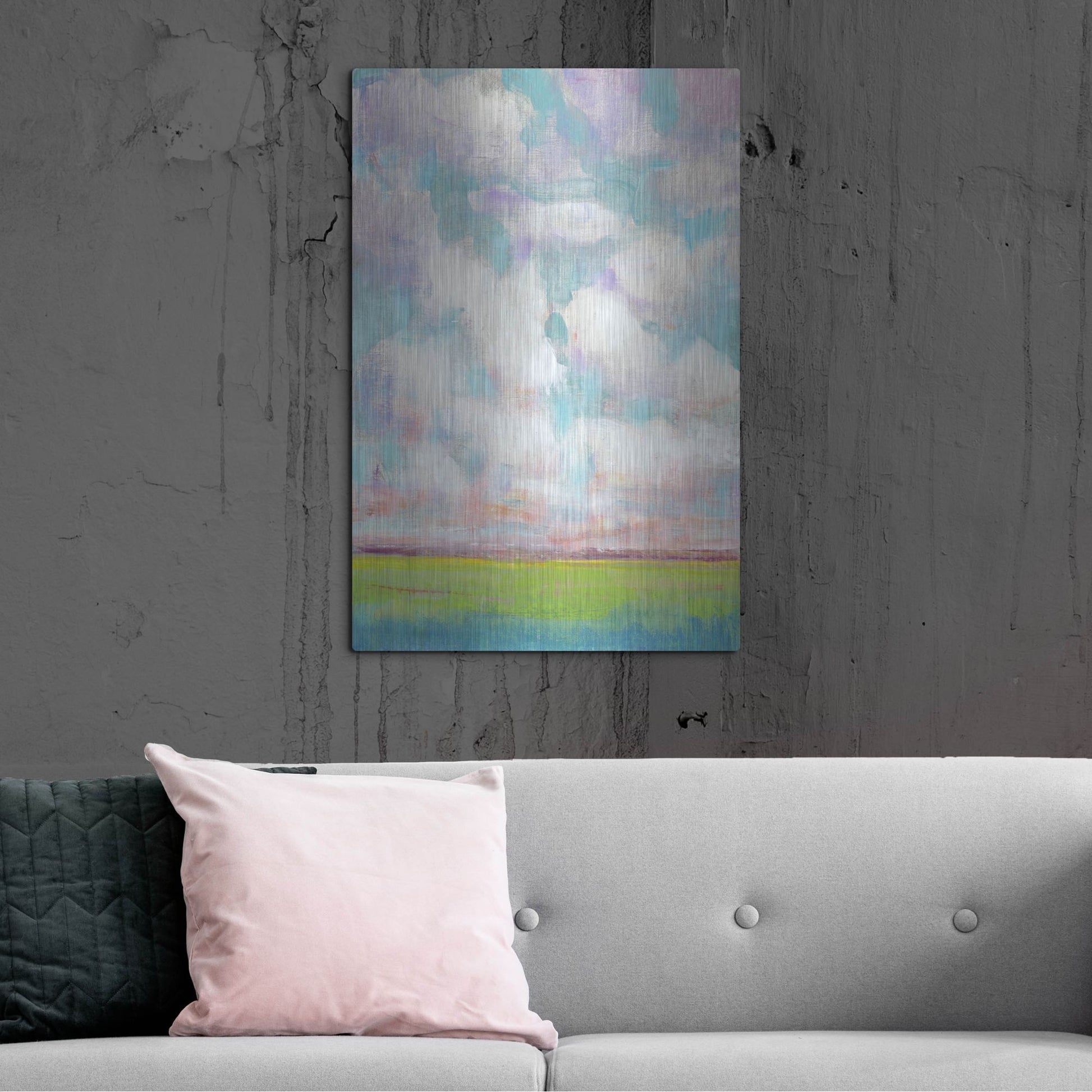Luxe Metal Art 'Clouds in Motion I' by Tim O'Toole, Metal Wall Art,24x36