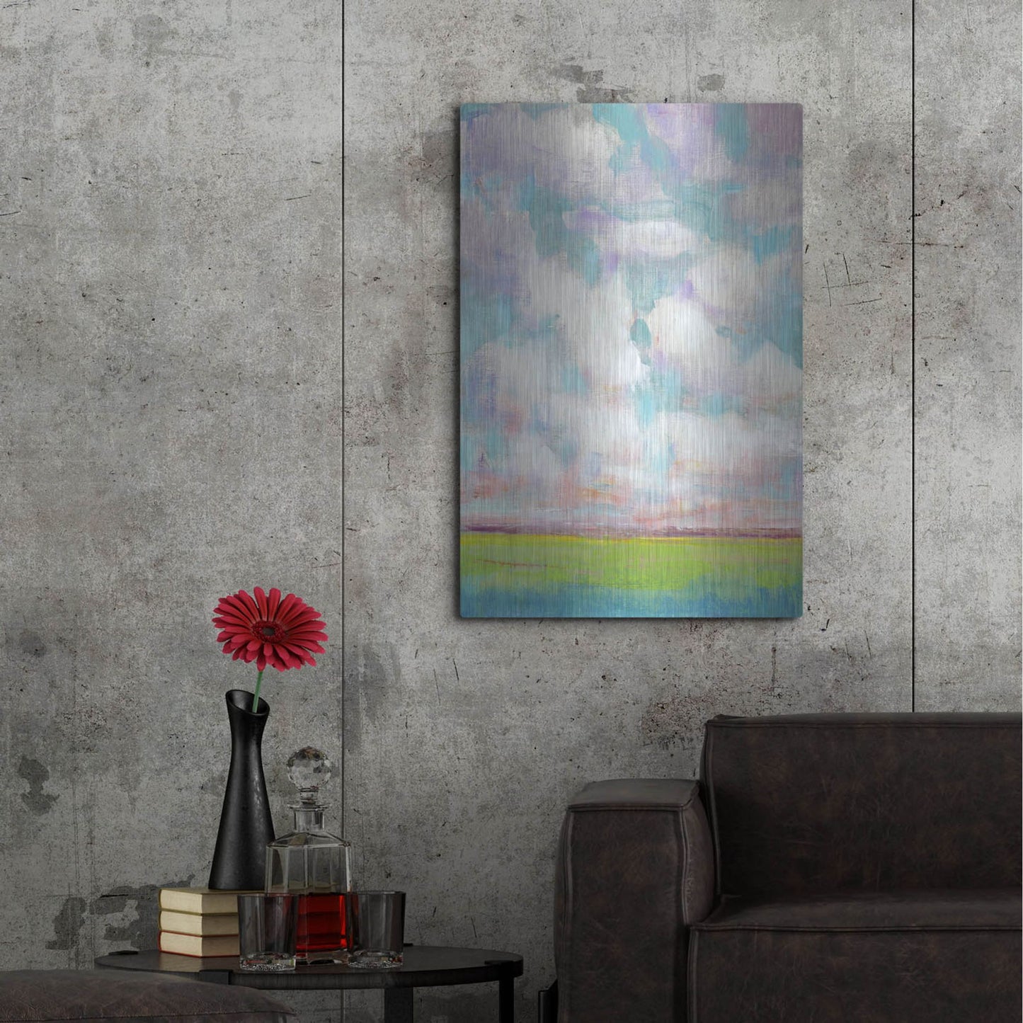 Luxe Metal Art 'Clouds in Motion I' by Tim O'Toole, Metal Wall Art,24x36