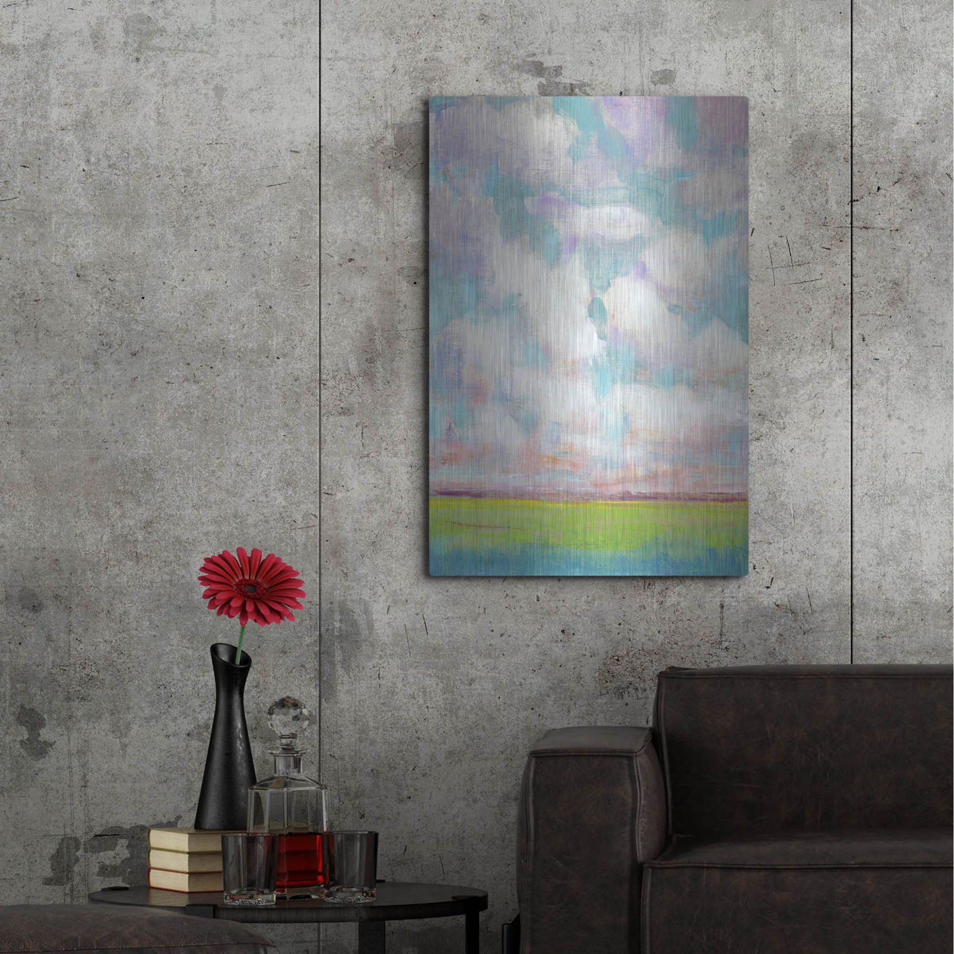 Luxe Metal Art 'Clouds in Motion I' by Tim O'Toole, Metal Wall Art,24x36