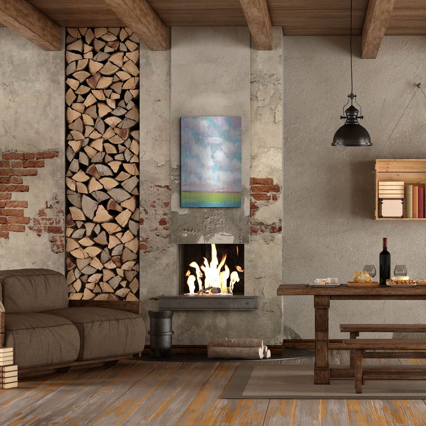 Luxe Metal Art 'Clouds in Motion I' by Tim O'Toole, Metal Wall Art,24x36