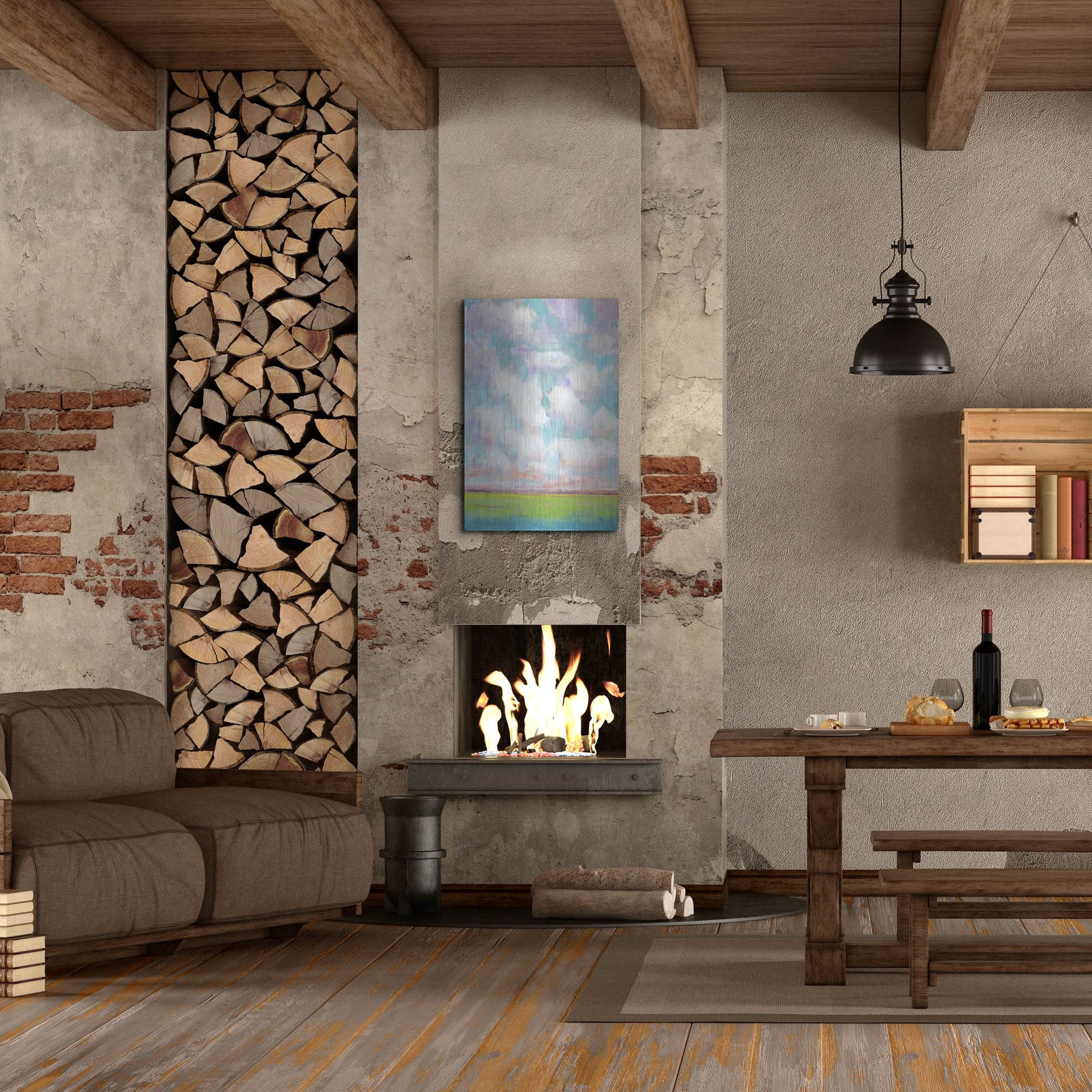 Luxe Metal Art 'Clouds in Motion I' by Tim O'Toole, Metal Wall Art,24x36