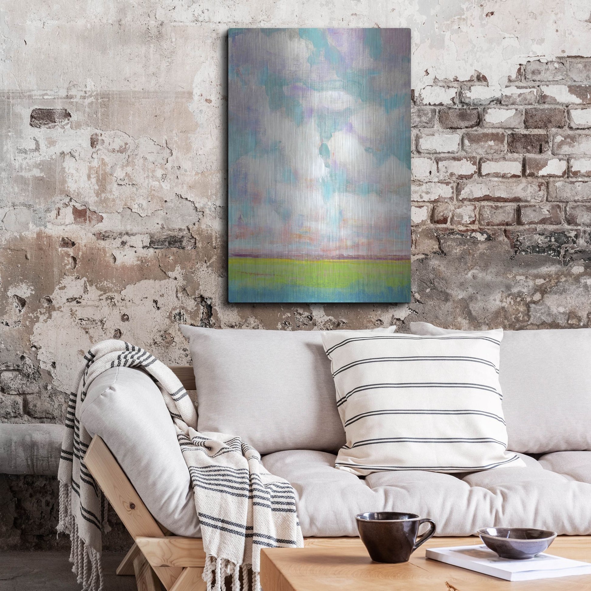 Luxe Metal Art 'Clouds in Motion I' by Tim O'Toole, Metal Wall Art,24x36