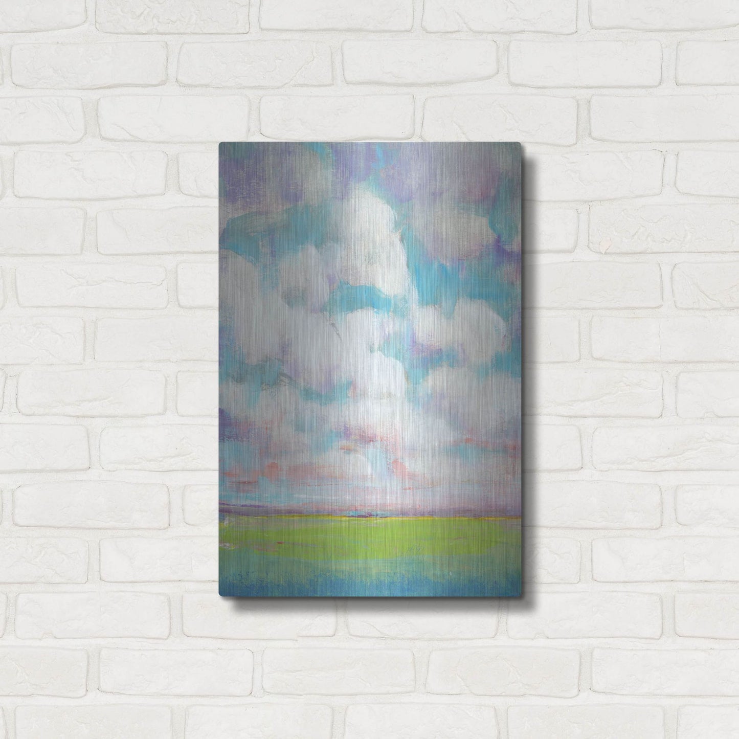 Luxe Metal Art 'Clouds in Motion II' by Tim O'Toole, Metal Wall Art,16x24