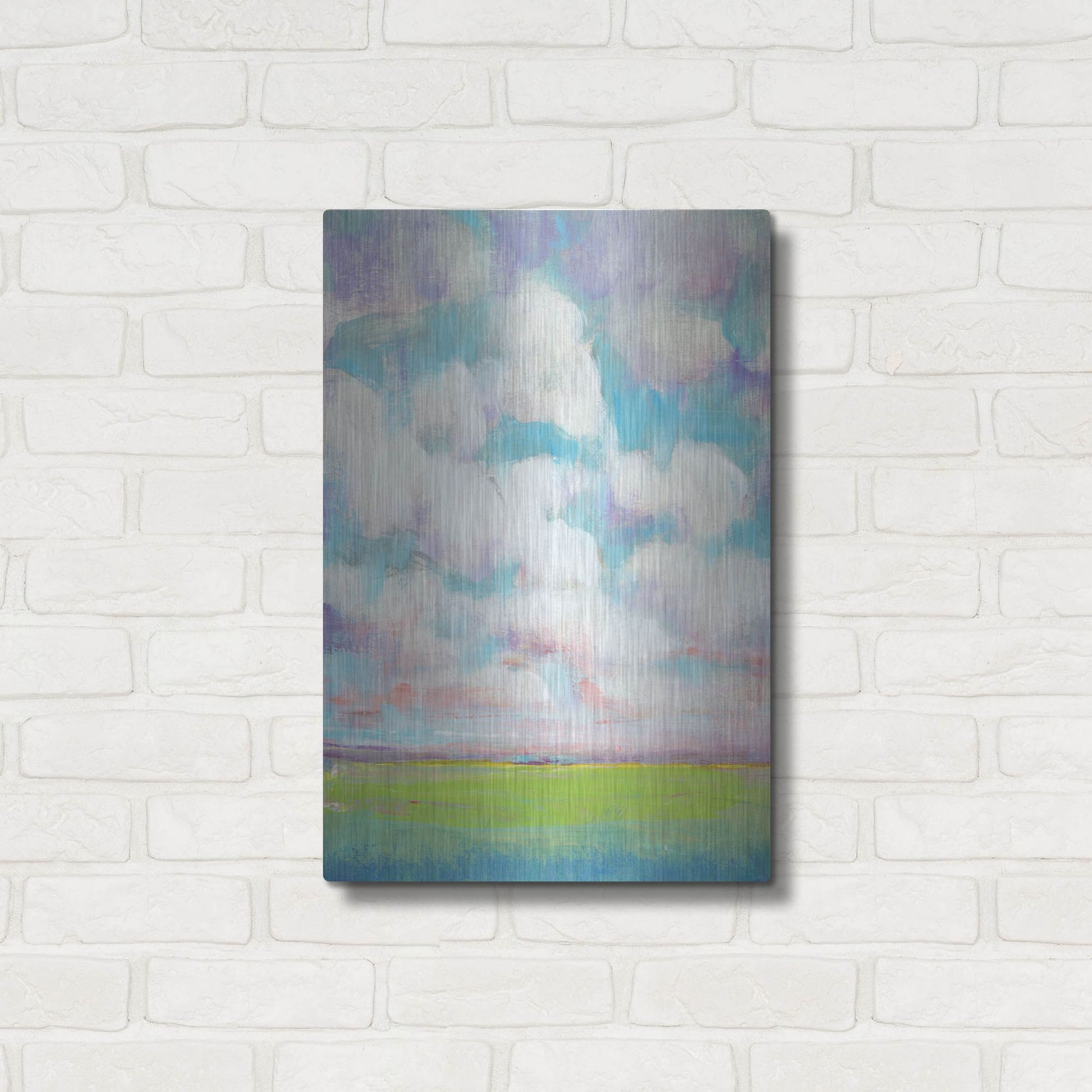 Luxe Metal Art 'Clouds in Motion II' by Tim O'Toole, Metal Wall Art,16x24