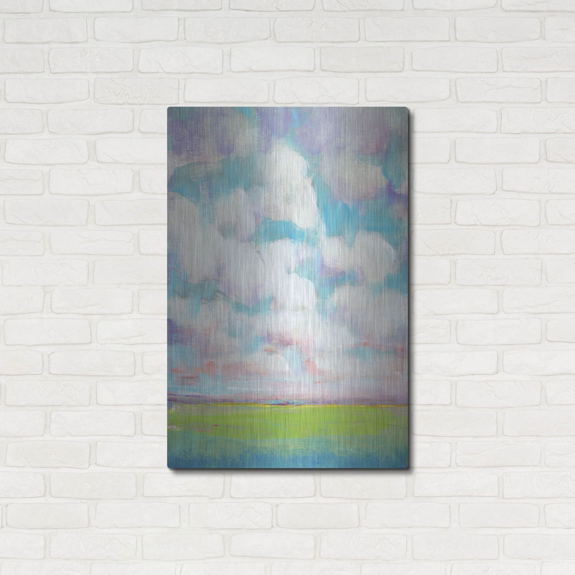Luxe Metal Art 'Clouds in Motion II' by Tim O'Toole, Metal Wall Art,24x36