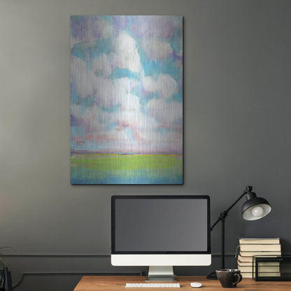 Luxe Metal Art 'Clouds in Motion II' by Tim O'Toole, Metal Wall Art,24x36
