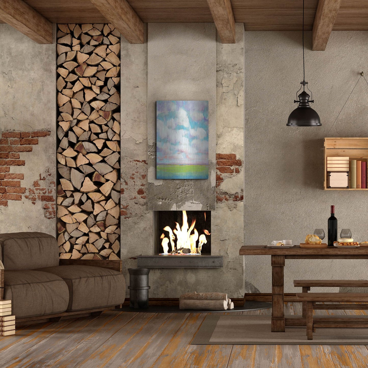 Luxe Metal Art 'Clouds in Motion II' by Tim O'Toole, Metal Wall Art,24x36