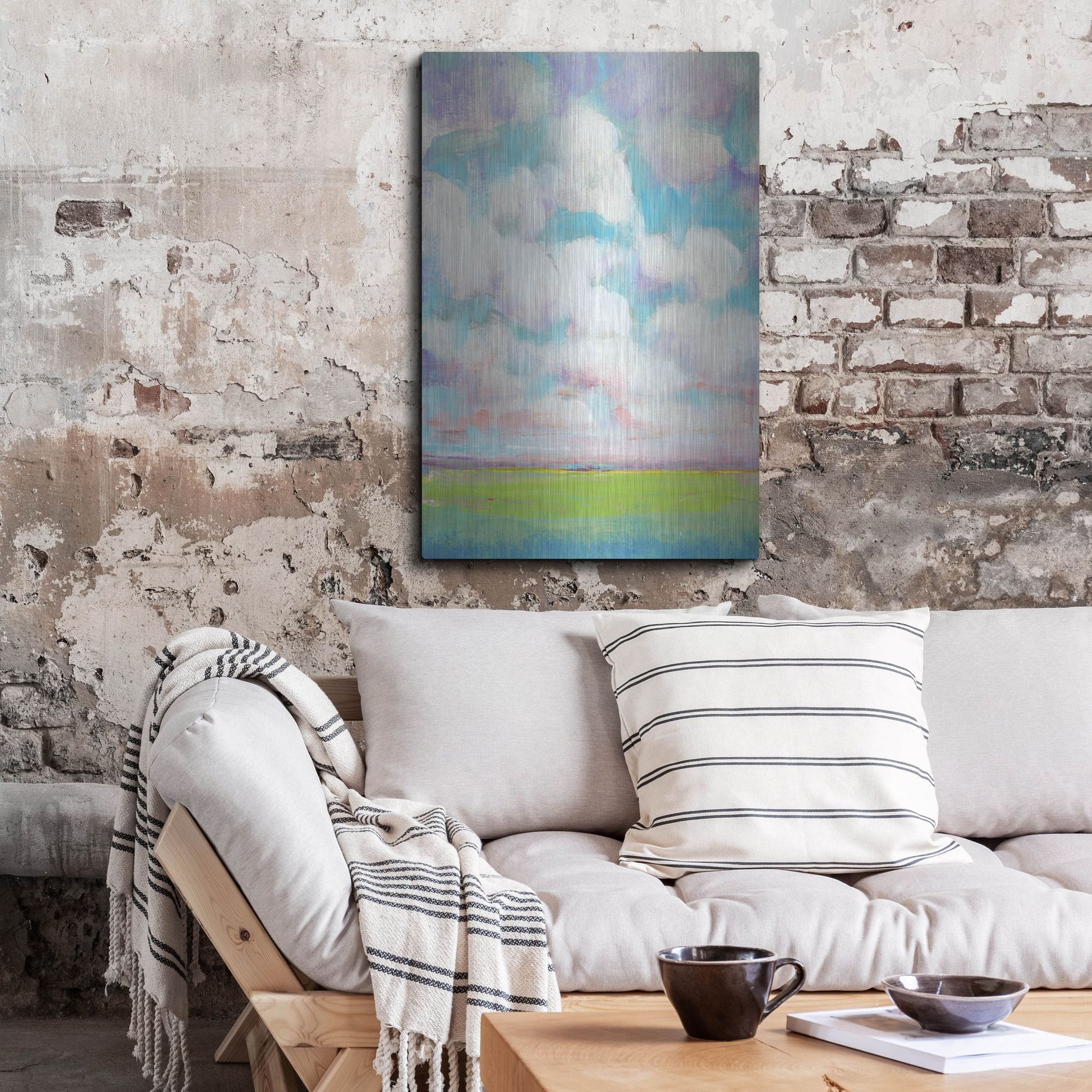 Luxe Metal Art 'Clouds in Motion II' by Tim O'Toole, Metal Wall Art,24x36