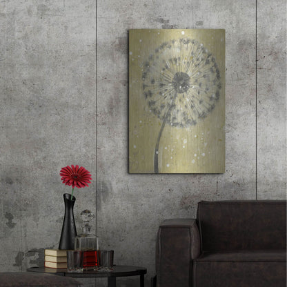 Luxe Metal Art 'Dandelion Abstract I' by Tim O'Toole, Metal Wall Art,24x36