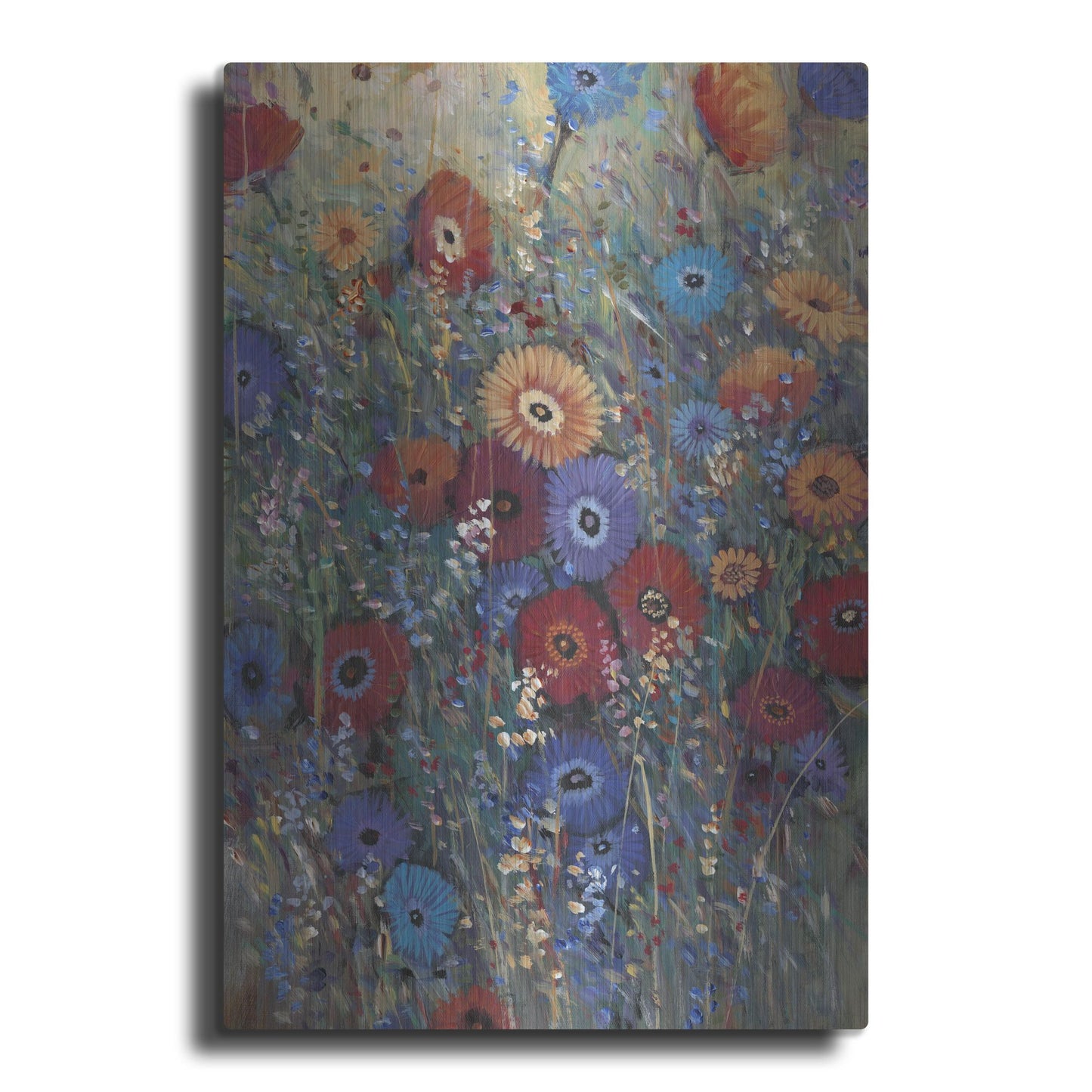 Luxe Metal Art 'Flower Patch II' by Tim O'Toole, Metal Wall Art