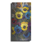 Luxe Metal Art 'Pansy Panel I' by Tim O'Toole, Metal Wall Art