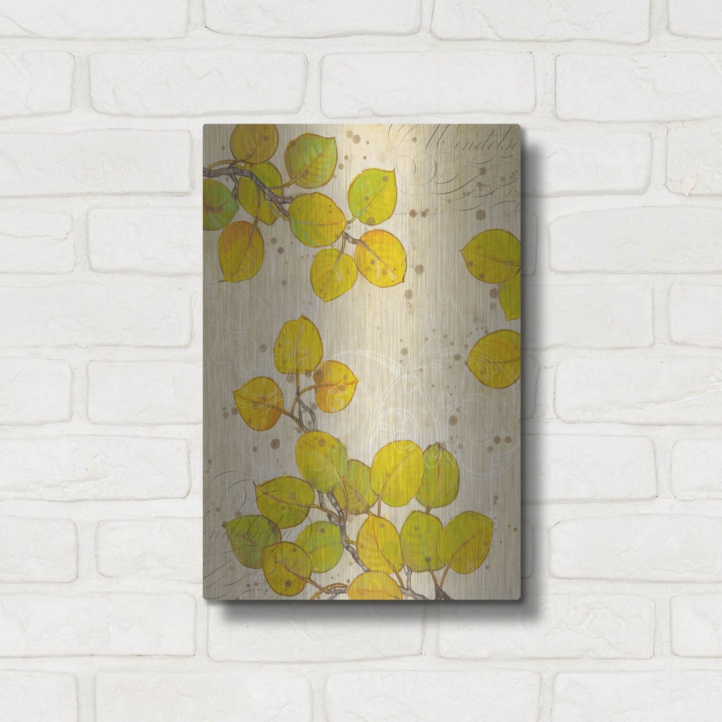 Luxe Metal Art 'Turning I' by Tim O'Toole, Metal Wall Art,12x16