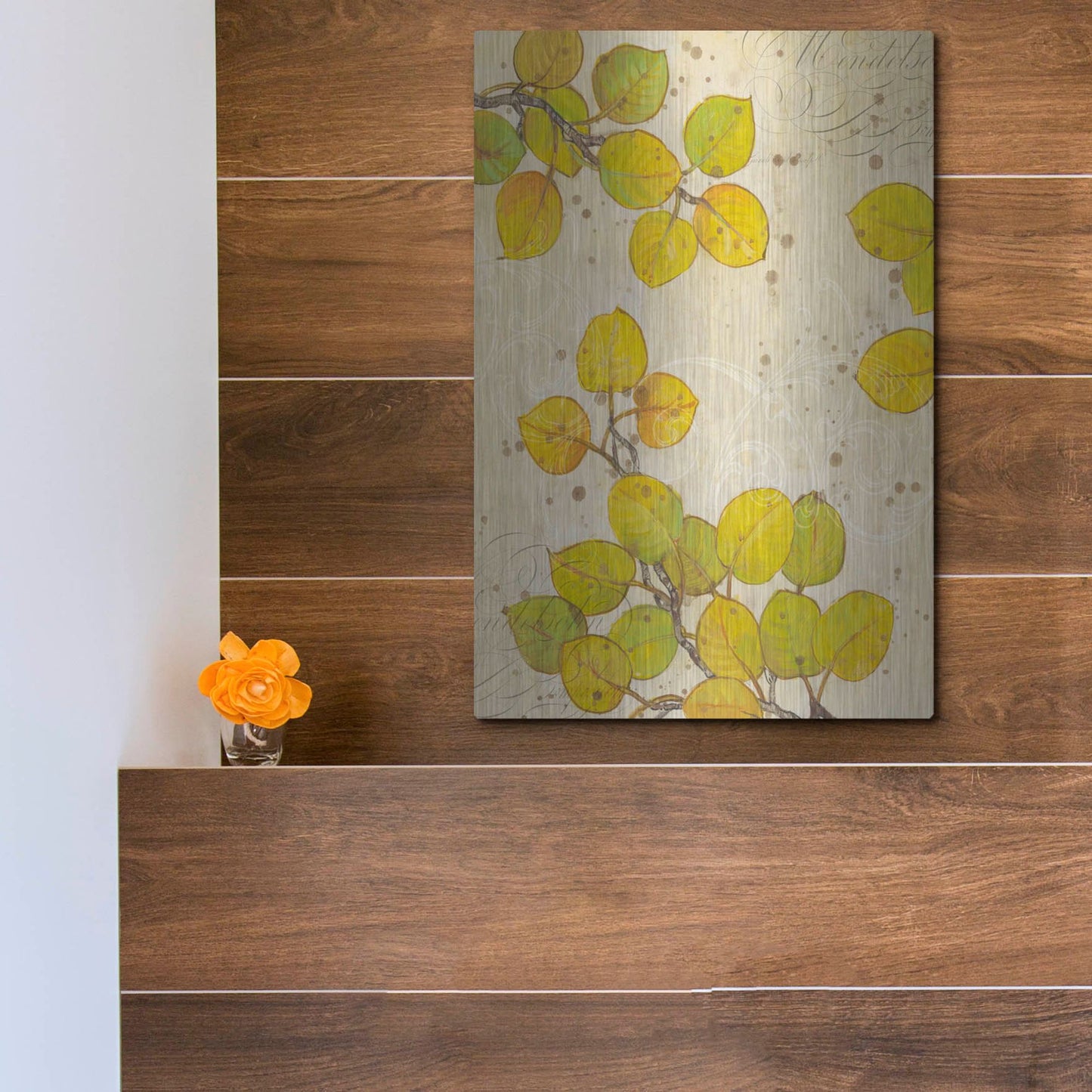 Luxe Metal Art 'Turning I' by Tim O'Toole, Metal Wall Art,12x16