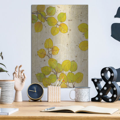 Luxe Metal Art 'Turning I' by Tim O'Toole, Metal Wall Art,12x16