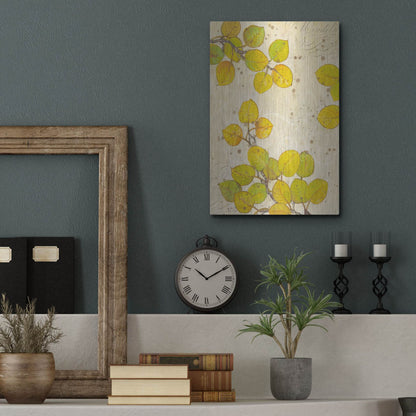 Luxe Metal Art 'Turning I' by Tim O'Toole, Metal Wall Art,12x16