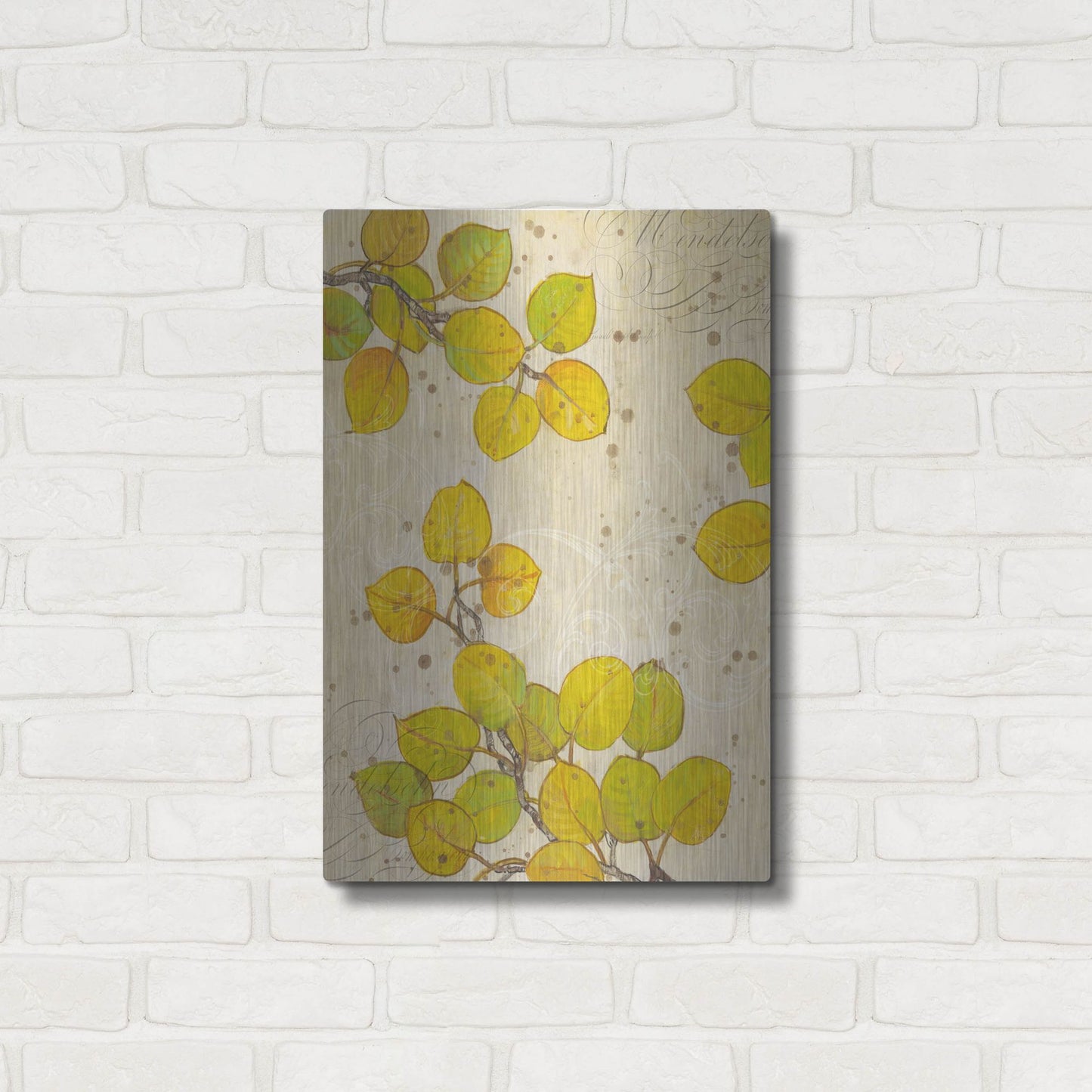 Luxe Metal Art 'Turning I' by Tim O'Toole, Metal Wall Art,16x24