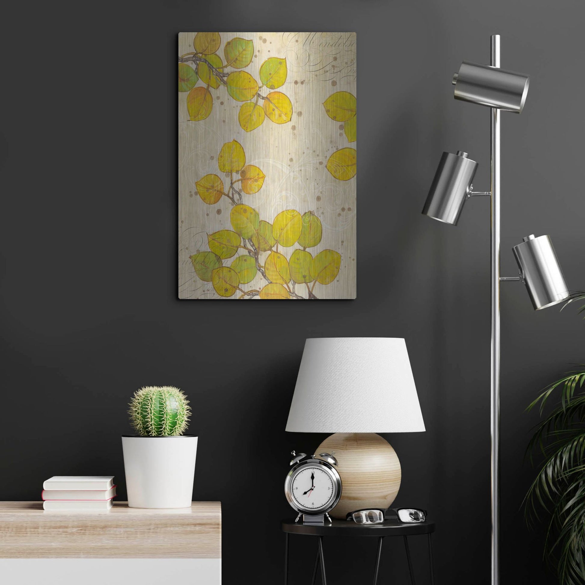 Luxe Metal Art 'Turning I' by Tim O'Toole, Metal Wall Art,16x24