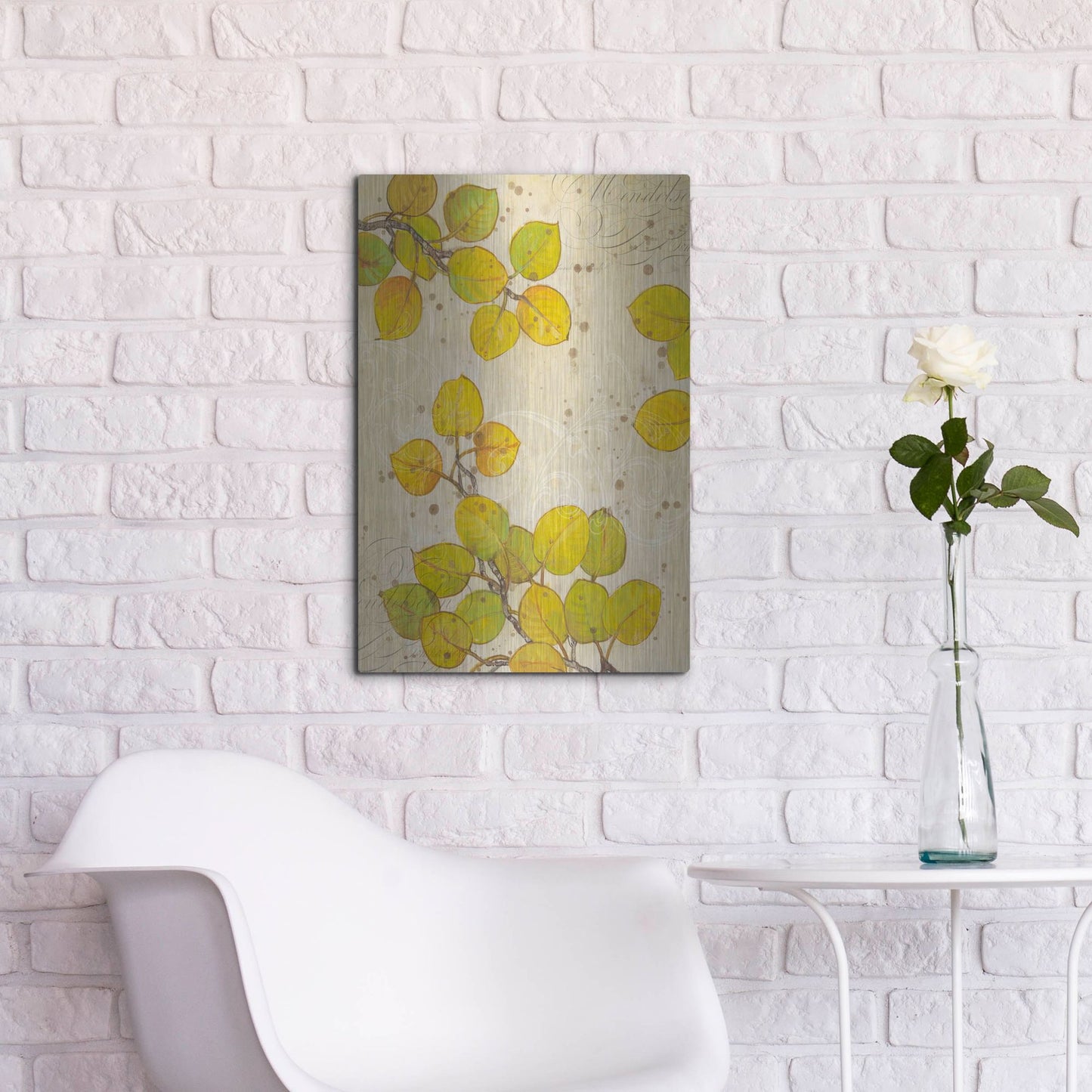 Luxe Metal Art 'Turning I' by Tim O'Toole, Metal Wall Art,16x24