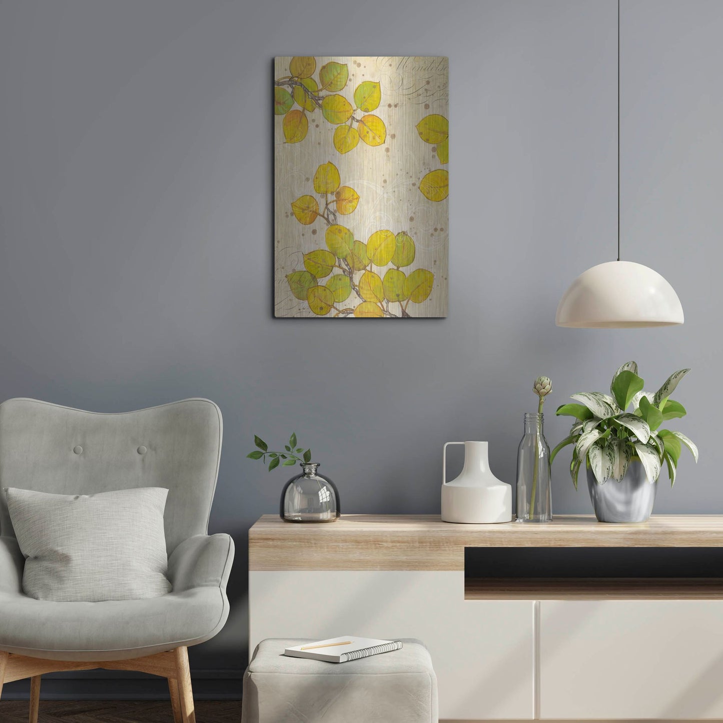 Luxe Metal Art 'Turning I' by Tim O'Toole, Metal Wall Art,16x24