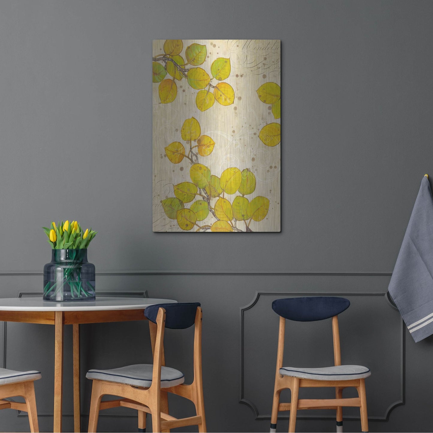 Luxe Metal Art 'Turning I' by Tim O'Toole, Metal Wall Art,24x36