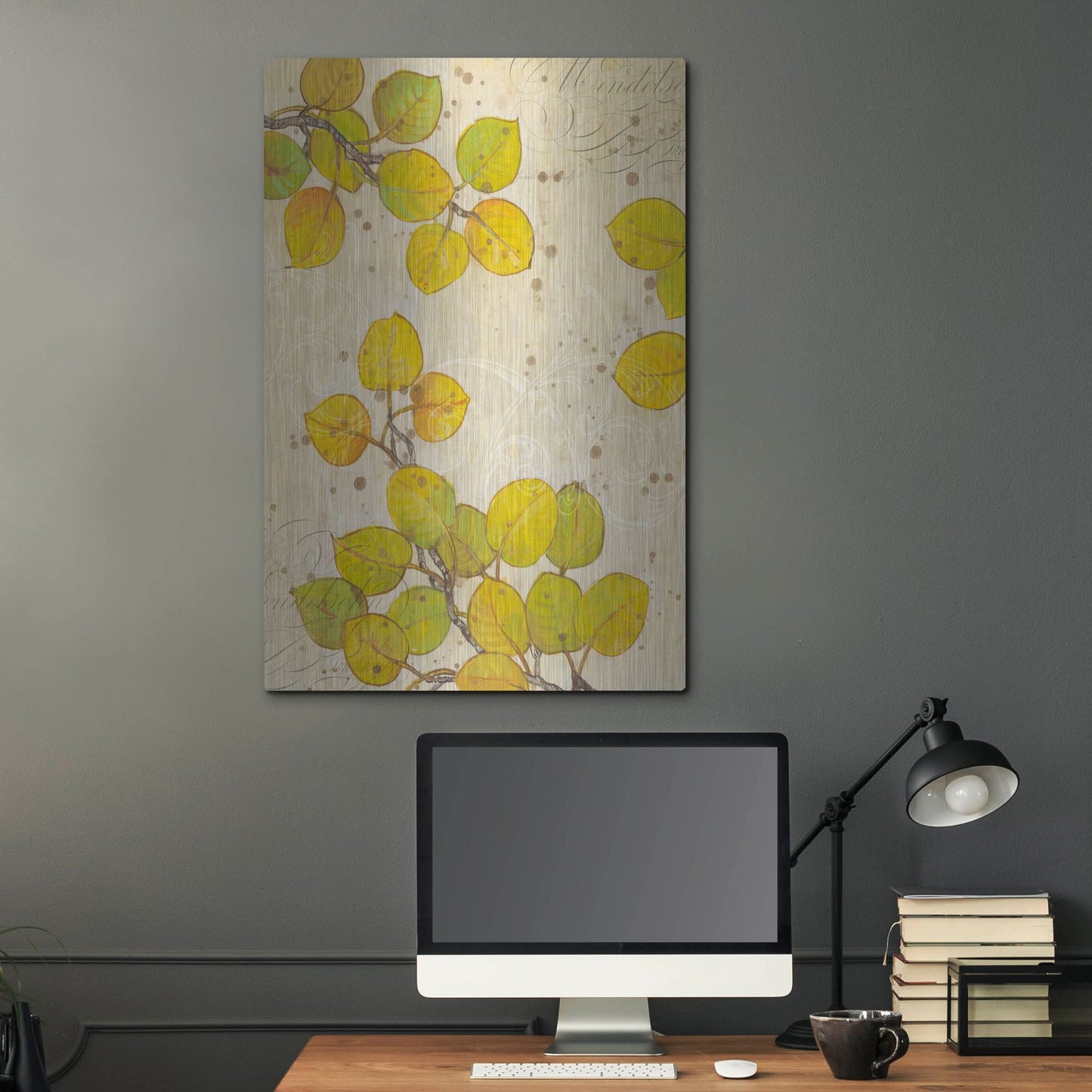 Luxe Metal Art 'Turning I' by Tim O'Toole, Metal Wall Art,24x36