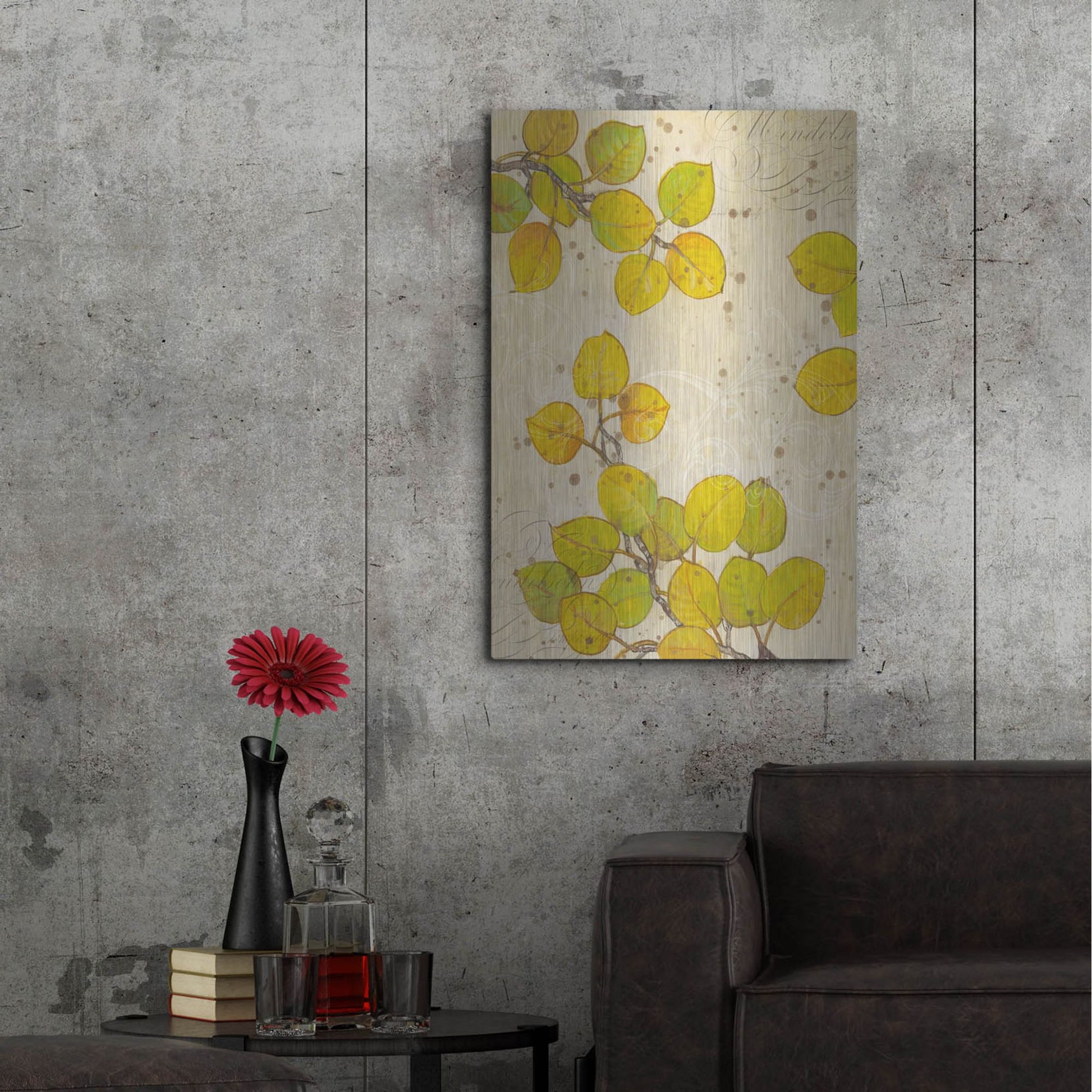 Luxe Metal Art 'Turning I' by Tim O'Toole, Metal Wall Art,24x36