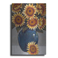 Luxe Metal Art 'Vase of Sunflowers I' by Tim O'Toole, Metal Wall Art