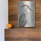 Luxe Metal Art 'Grey Heron I' by Tim O'Toole, Metal Wall Art,12x16