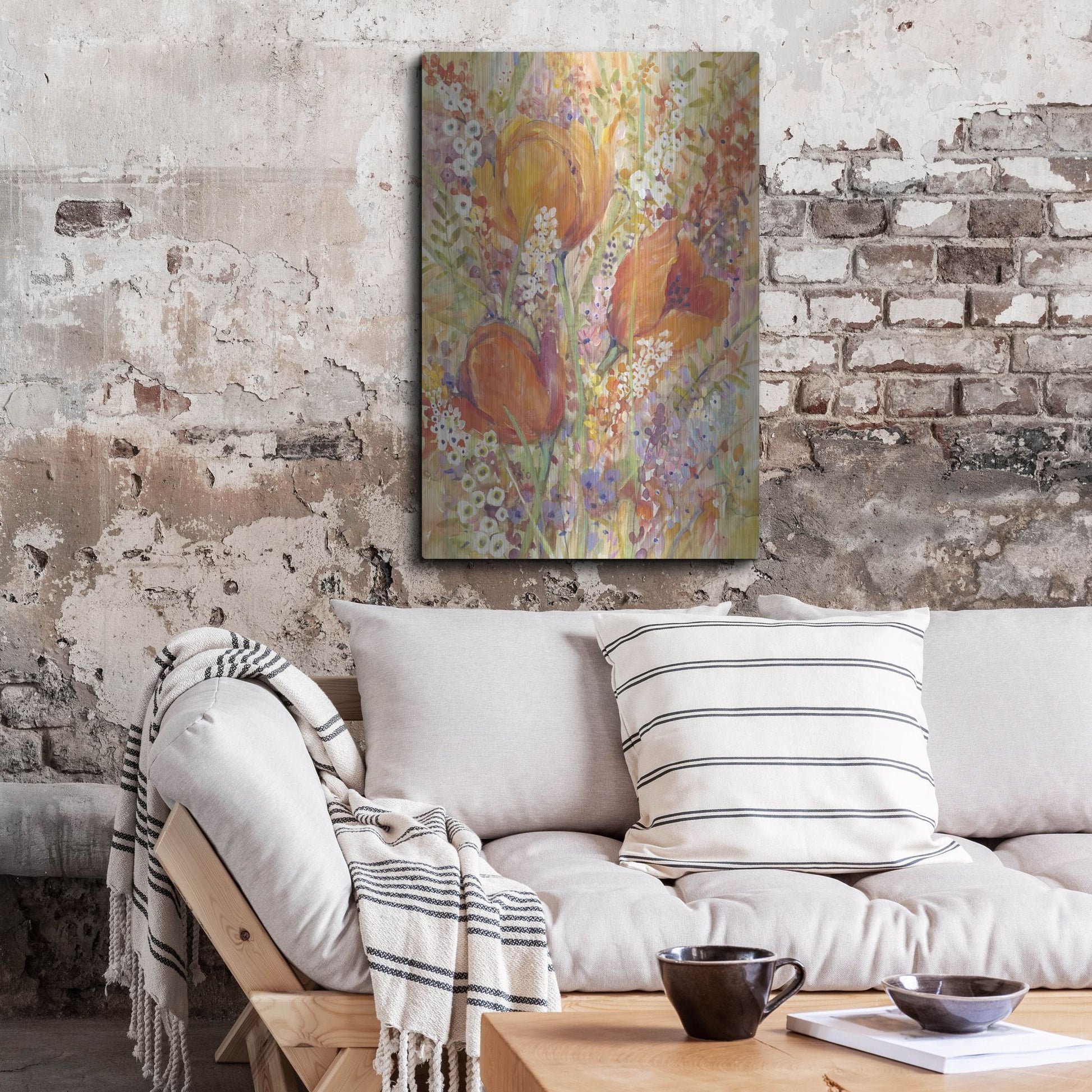 Luxe Metal Art 'Spring Bloom I' by Tim O'Toole, Metal Wall Art,24x36