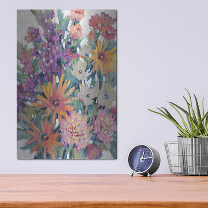 Luxe Metal Art 'Spring in Bloom II' by Tim O'Toole, Metal Wall Art,12x16